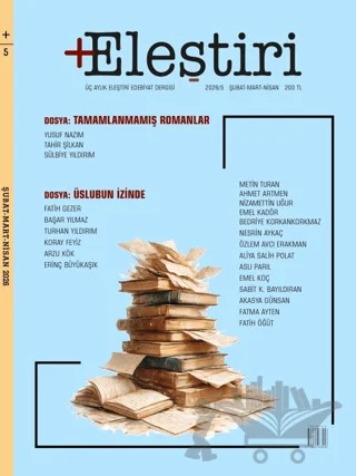 +Eleştiri Dergisi 5. Sayı Şubat - Mart - Nisan 2026 – Raf Kitap kitap kapağı