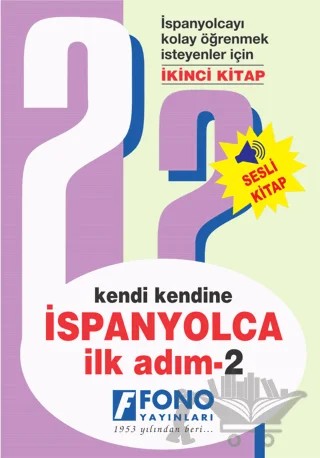 İspanyolca İlk Adım 2 (Sesli Kitap) – Gözde Akbaba – Fono Yayınları kitap kapağı