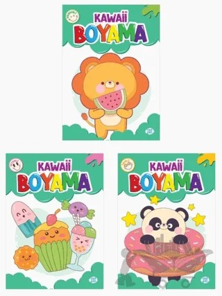 Kawaii Boyama Seti (3 Kitap) – Kolektif – Dokuz Çocuk kitap kapağı