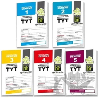 TYT Türkiye Geneli Deneme Set - 5 Kitap – Kolektif – Bir Eğitim Kurumları kitap kapağı