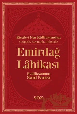 Emirdağ Lahikası – Bediüzzaman Said-i Nursi – Söz Basım Yayın kitap kapağı