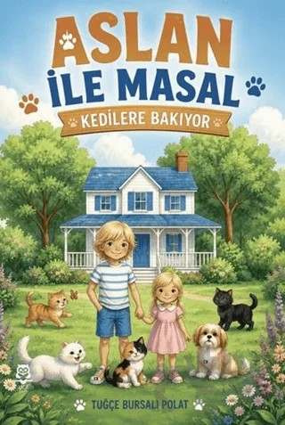 Aslan ile Masal Kedilere Bakıyor – Tuğçe Bursalı Polat – UGİ Çocuk kitap kapağı