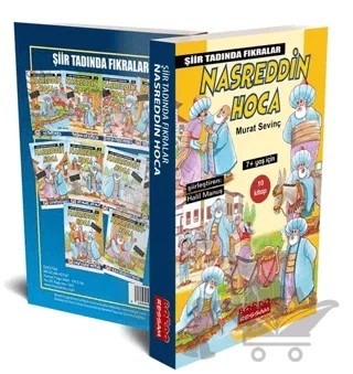 Şiir Tadında Nasreddin Hoca Fıkraları - 10 Kitap Set – Halil Manuş – Bordo Ressam kitap kapağı