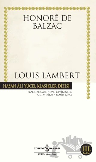 Louis Lambert – Honore de Balzac – İş Bankası Kültür Yayınları kitap kapağı