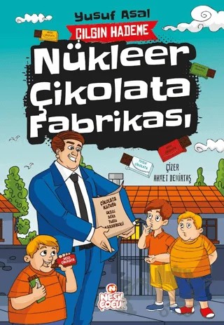 Nükleer Çikolata Fabrikası – Yusuf Asaf – Nesil Çocuk Yayınları kitap kapağı