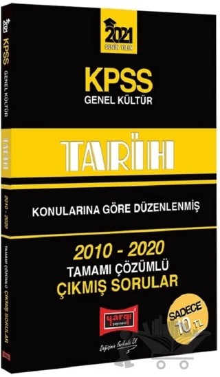 2021 KPSS Tarih Konularına Göre Düzenlenmiş Tamamı Çözümlü Çıkmış Sorular – Kolektif – Yargı Yayınevi kitap kapağı