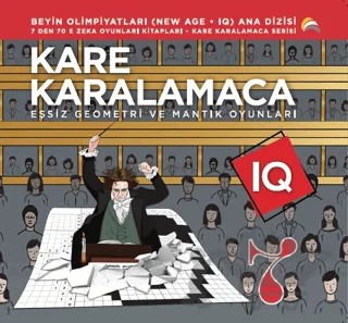Kare Karalamaca 7 - 7’den 70’e Zeka Oyunları Kitapları Eşsiz Geometri ve Mantık Oyunları – Ahmet Karaçam – Ekinoks Yayın Grubu kitap kapağı