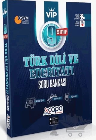 9. Sınıf Türk Dili ve Edebiyatı VİP Soru Bankası – Kolektif – Çapa Yayınları kitap kapağı