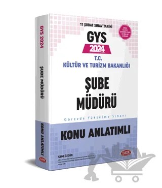 2024 GYS T.C Kültür Ve Turizm Bakanlığı Şube Müdürü Görevde Yükselme Sınavı Konu Anlatımlı – Kolektif – Data Yayınları kitap kapağı