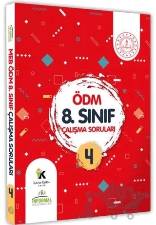 8. Sınıf LGS MEB Çalışma Soruları Ölçme Değerlendirme Merkezi ÖDM Çalışma Kitabı 4 – Kolektif – Karakutu Yayın kitap kapağı