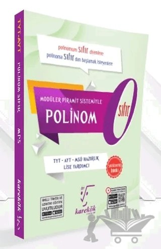 TYT AYT Polinom Sıfır 0 Konu Anlatımı – Kolektif – Karekök Yayıncılık kitap kapağı