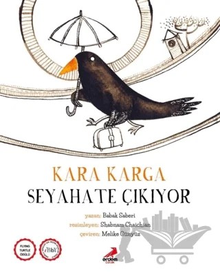 Kara Karga Seyahate Çıkıyor – Babak Saberi – Erdem Çocuk kitap kapağı