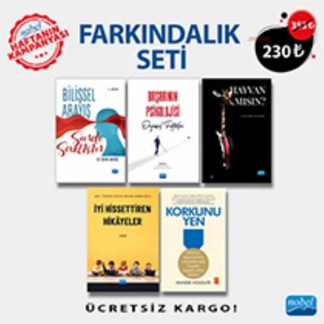FARKINDALIK SETİ – Ali Turan Barniç Abdulkadir Haktanır, Aslı Kartol, Bülent Dilmaç, Cem Gençoğlu, Durmuş Ümmet, Elif Nur Bozer Özsaraç, Hatice Yıldız Durak, Kamil Arif Kırkıç, Menşure Alkış Küçükaydın, Mustafa Sarıtepeci, Olcay Yılmaz, Sebahat Sevgi Uygur, Seher Esen, Selim Gündoğan, Serhat Arslan, Sinan Okur, Tolga – Haftanın Kampanyası kitap kapağı