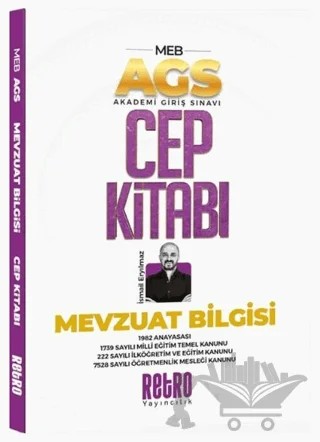 MEB AGS Mevzuat Bilgisi Cep Kitabı – Kolektif – Retro Yayıncılık kitap kapağı