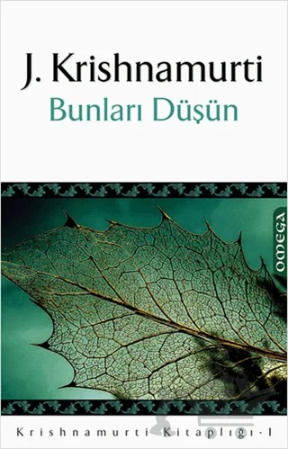 Bunları Düşün – Jiddu Krishnamurti – Omega kitap kapağı