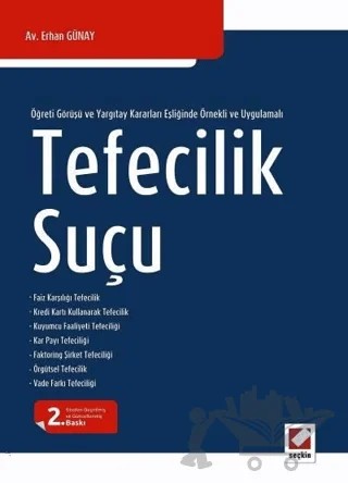 Tefecilik Suçu – Erhan Günay – Seçkin Yayıncılık kitap kapağı