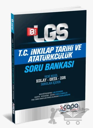 LGS T.C İnkılap Tarihi ve Atatürkçülük Soru Bankası – Kolektif – Çapa Yayınları kitap kapağı