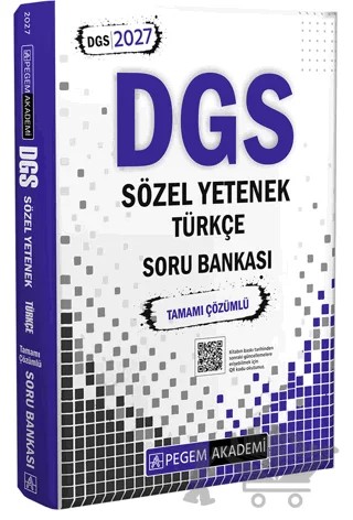2027 DGS Sözel Yetenek Türkçe Tamamı Çözümlü Soru Bankası – Kolektif – Pegem Akademi Yayıncılık kitap kapağı