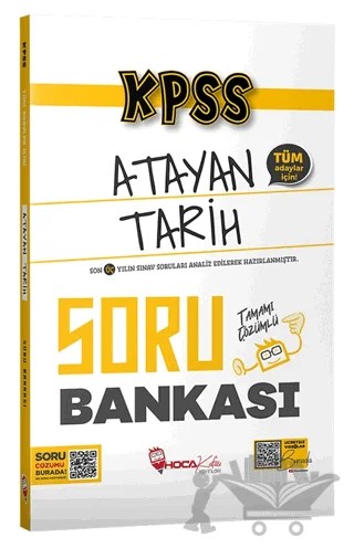 KPSS Tarih Atayan Soru Bankası Çözümlü – Kolektif – Hoca Kafası Yayınları kitap kapağı