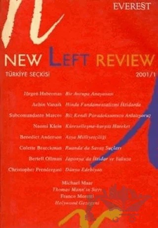New Left Review 2001 / 1 - Türkiye Seçkisi – Perry Anderson – Everest Yayınları kitap kapağı