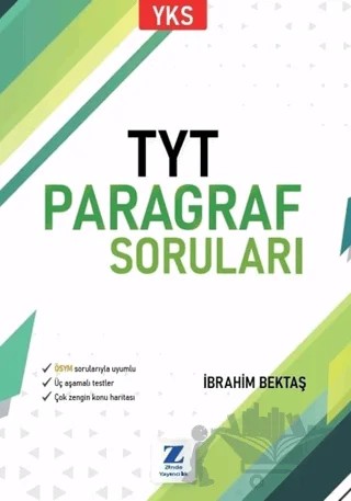 TYT Paragraf Soruları – İbrahim Bektaş – Zinde Yayıncılık kitap kapağı