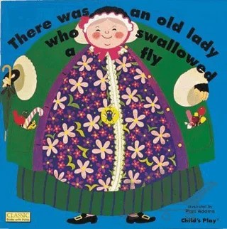 There Was an Old Lady Who Swallowed a Fly – Kolektif – Child's Play kitap kapağı