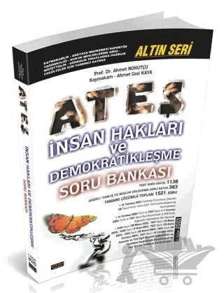 ATEŞ İnsan Hakları ve Demokratikleşme Soru Bankası Çözümlü – Ahmet Nohutçu, Ahmet Gazi Kaya – Savaş Yayınevi kitap kapağı