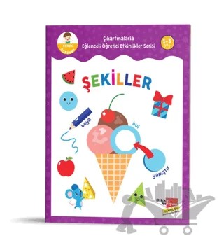 Eğlenceli Öğretici Etkinlikler Serisi - Şekiller – Kolektif – Dikkat Atölyesi Yayınları kitap kapağı