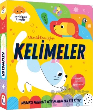 Meraklı Minikler İçin Dokun Hisset - Kelimeler – Kolektif – İndigo Çocuk kitap kapağı