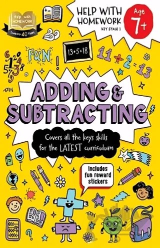 Help With Homework: Adding & Subtracting 7+ – Kollektif – Autumn Publishing kitap kapağı