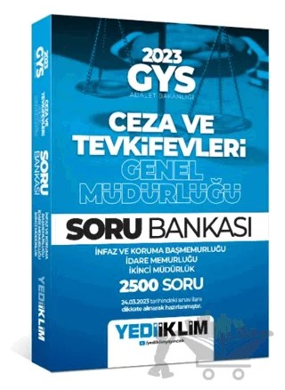 2023 GYS Adalet Bakanlığı Ceza ve Tevkifevleri Genel Müdürlüğü Soru Bankası – Kolektif – Yediiklim Yayınları kitap kapağı