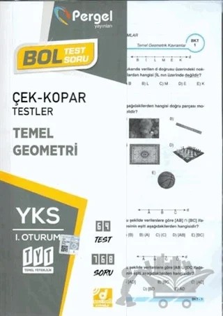 TYT YKS 1. Oturum Geometri Çek-Kopar Yaprak Testler – Kolektif – Pergel Yayınları kitap kapağı