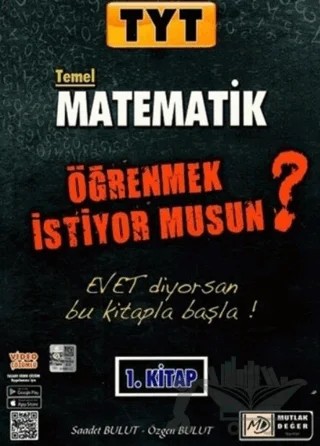 TYT Temel Matematik Video Çözümlü Soru Bankası 1. Kitap – Özgen Bulut, Saadet Bulut – Mutlak Değer Yayıncılık kitap kapağı