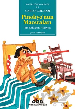 Pinokyo’nun Maceraları – Carlo Collodi – Yapı Kredi Yayınları kitap kapağı