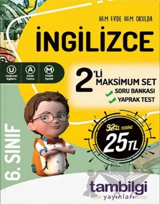 6. Sınıf İngilizce 2'li Set – Kolektif – Tambilgi Yayınları kitap kapağı