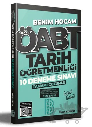ÖABT Tarih Öğretmenliği Tamamı Çözümlü 10 Deneme Sınavı – Yasin Korkut – Benim Hocam Yayınları kitap kapağı