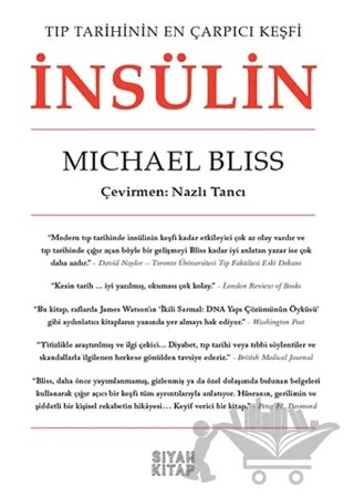 İnsülin – Michael Bliss – Siyah Kitap kitap kapağı