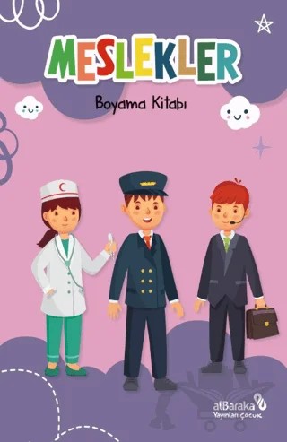 Meslekler - Boyama Kitabı – Kolektif – Albaraka Yayınları - Çocuk kitap kapağı