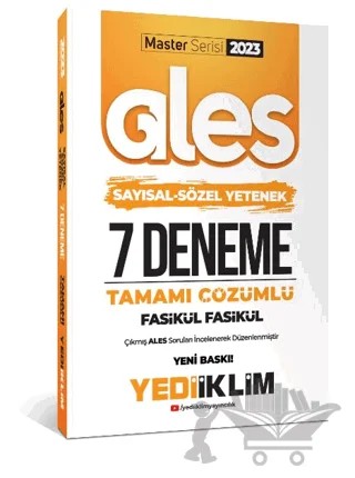 2023 Master Serisi Ales Sayısal - Sözel Yetenek Tamamı Çözümlü 7 Fasikül Deneme – Kolektif – Yediiklim Yayınları kitap kapağı