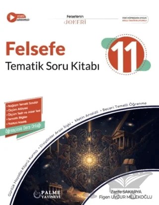 11. Sınıf Felsefe Joker Tematik Soru Kitabı – Figen Uygur Melekoğlu, Zarife Sakarya – Palme Yayınları kitap kapağı