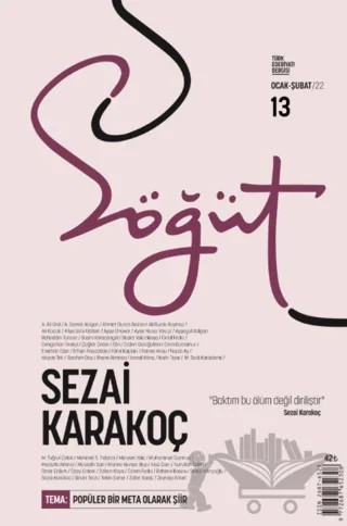 Söğüt - Türk Edebiyatı Dergisi Sayı 13 / Ocak - Şubat 2022 – Söğüt Dergisi Yayınları kitap kapağı