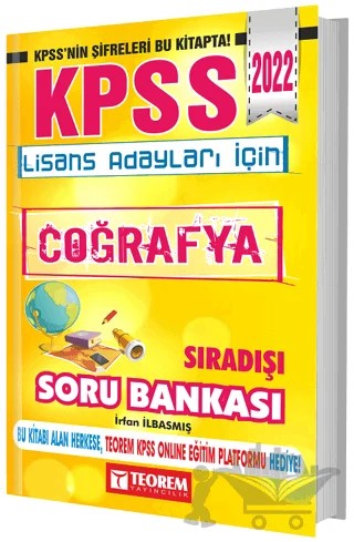 KPSS Lisans Sıra Dışı Coğrafya Soru Bankası – İrfan Basılmış – Teorem Yayıncılık kitap kapağı