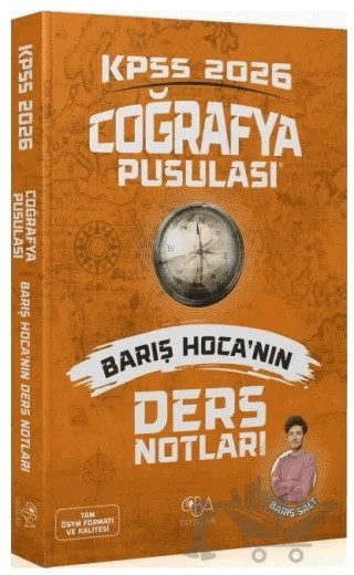 2026 KPSS Coğrafya Pusulası Ders Notları – Barış Salt – CBA Akademi kitap kapağı