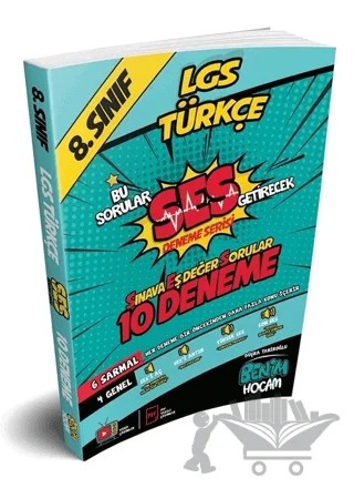 LGS 8. Sınıf SES Getirecek Türkçe 10 Deneme – Büşra Tahiroğlu – Benim Hocam Yayınları kitap kapağı