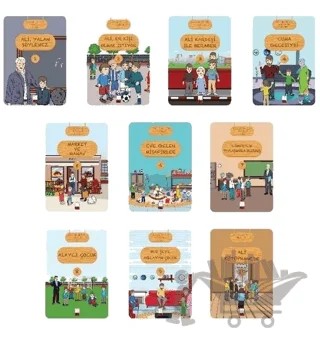 Çocuklar İçin Hikayeler 1. Set (10 Kitap Takım) – Abdulkadir Aydoğan – Yarım Elma kitap kapağı