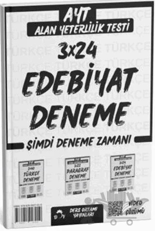 2025 AYT Edebiyat 3 Deneme Tamamı Video Çözümlü – Kollektif – Ders Ortamı Yayınları kitap kapağı