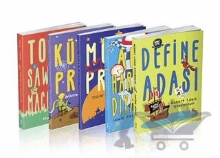 Nora Çocuk Klasikleri Seti (5 Kitap) – Antoine de Saint-Exupery, Lewis Carroll, Mark Twaın, Oscar Wılde, Robert Louıs Stevenson – Nora Kitap kitap kapağı