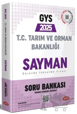 Tarım ve Orman Bakanlığı Sayman GYS Soru Bankası - Karekod Çözümlü – Kolektif – Data Yayınları kitap kapağı