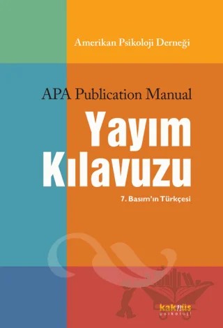 APA Yayım Kılavuzu – Kolektif – Kaknüs Yayınları kitap kapağı