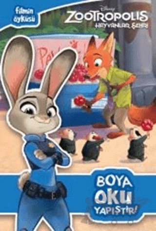 Disney Zootropolis Hayvanlar Şehri - Boya Oku Yapıştır! – Kolektif – Doğan Egmont Yayıncılık kitap kapağı